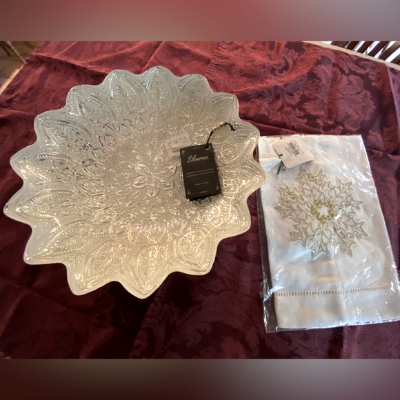 Silverina Dish & Mudpie Linen Towels -NWT - Picture 1 of 13